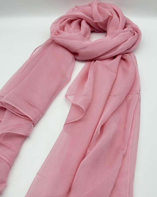 princess pink thin large silk scarf